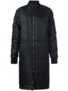 D.gnak Zipped Coat, Men's, Size: 50, Black, Nylon