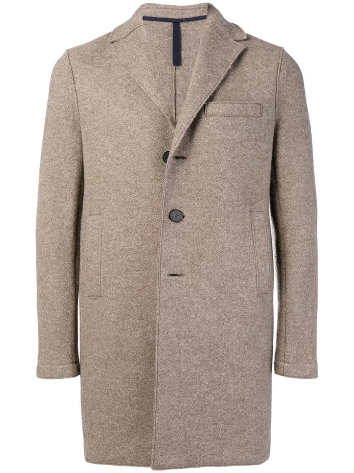 Harris Wharf London Slim Fit Coat - Neutrals