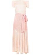 Cecilia Prado Acacia Long Knitted Dress - Nude & Neutrals