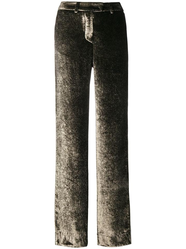 F.r.s For Restless Sleepers Metallic Wide Leg Trousers