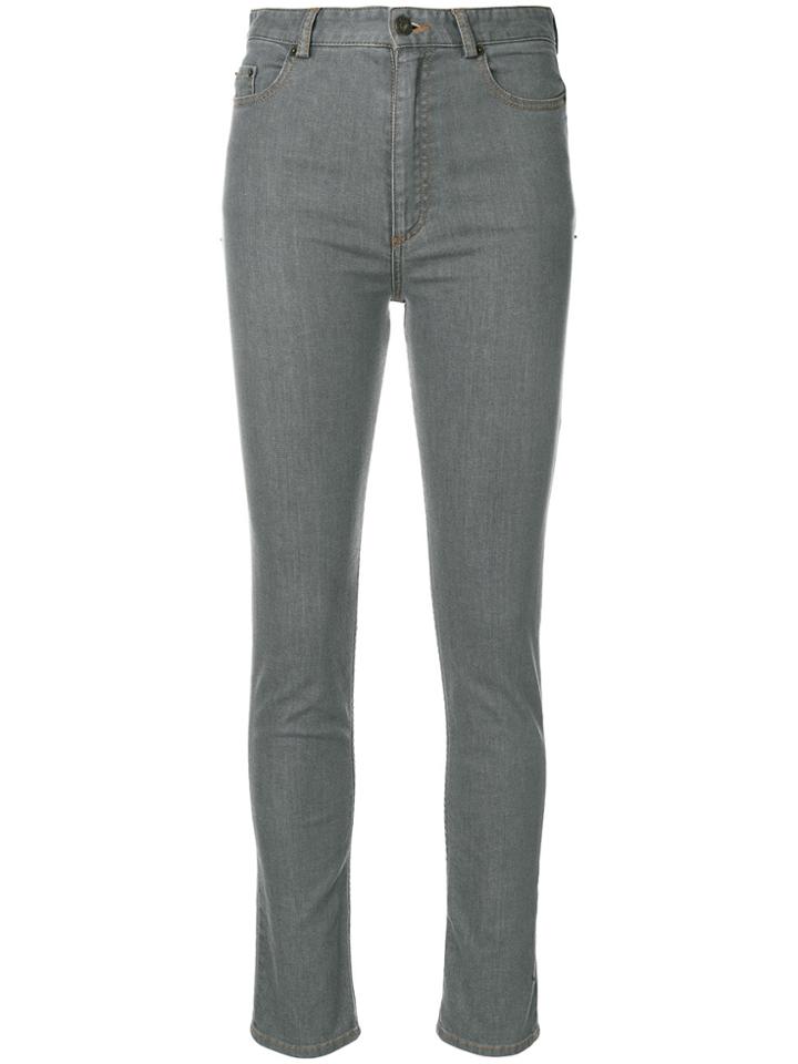 Y / Project Cut Out Skinny Jeans - Grey