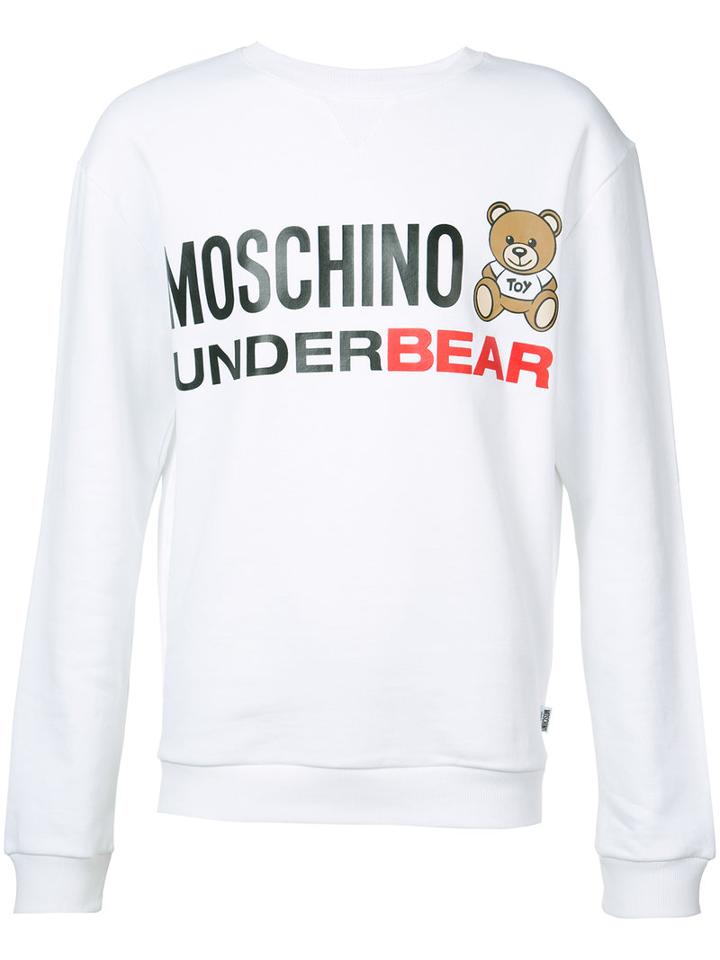 Moschino - Underbear Sweatshirt - Men - Cotton - M, White, Cotton