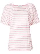 Cruciani Striped Casual T-shirt - White