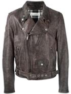Golden Goose Deluxe Brand 'chiodo' Biker Jacket, Men's, Size: Small, Black, Leather/polyester/viscose