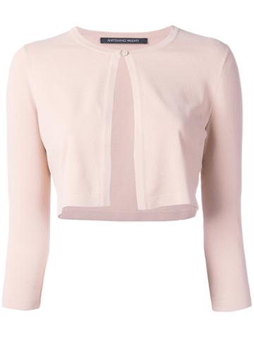 Antonino Valenti - Cropped Fitted Jacket - Women - Viscose/polyester - 44, Nude/neutrals, Viscose/polyester