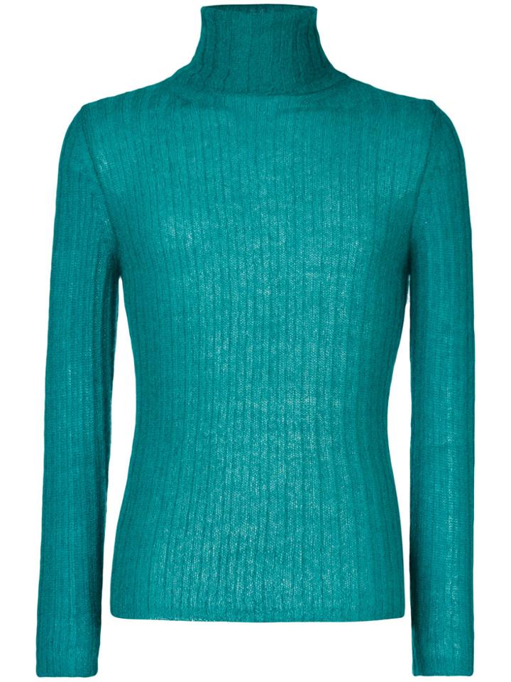 Mp Massimo Piombo Roll Neck Jumper - Blue