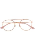Jimmy Choo Eyewear Round Frame Glasses - Pink