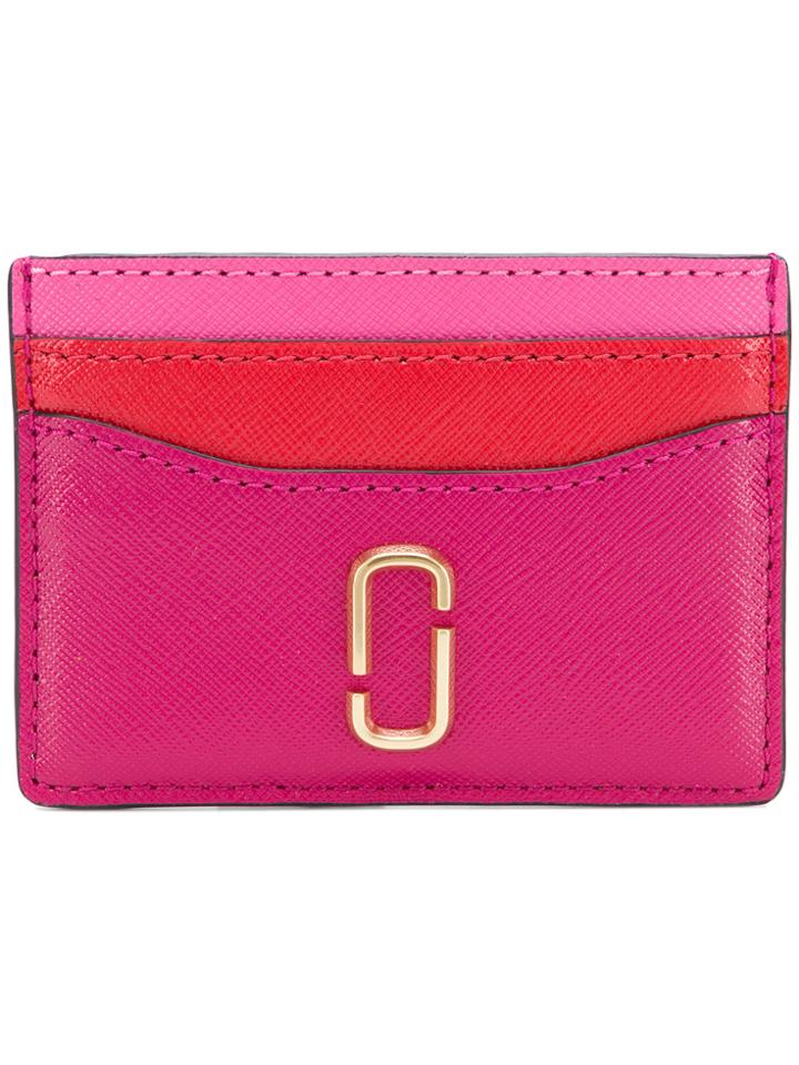 Marc Jacobs Double J Card Holder - Pink & Purple
