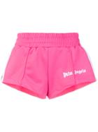 Palm Angels Track Shorts - Pink & Purple