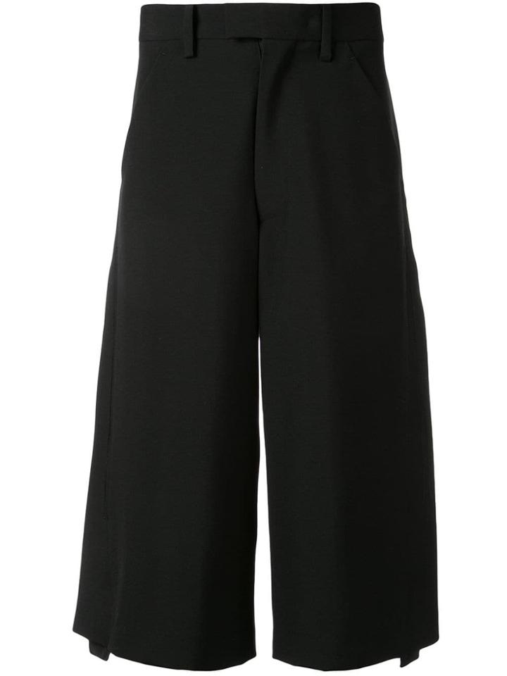 Facetasm Loose Cropped Trousers - Black