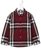Burberry Kids Checked Shirt, Boy's, Size: 10 Yrs, Red