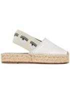 Chiara Ferragni Slingback Espadrille Mules - Silver