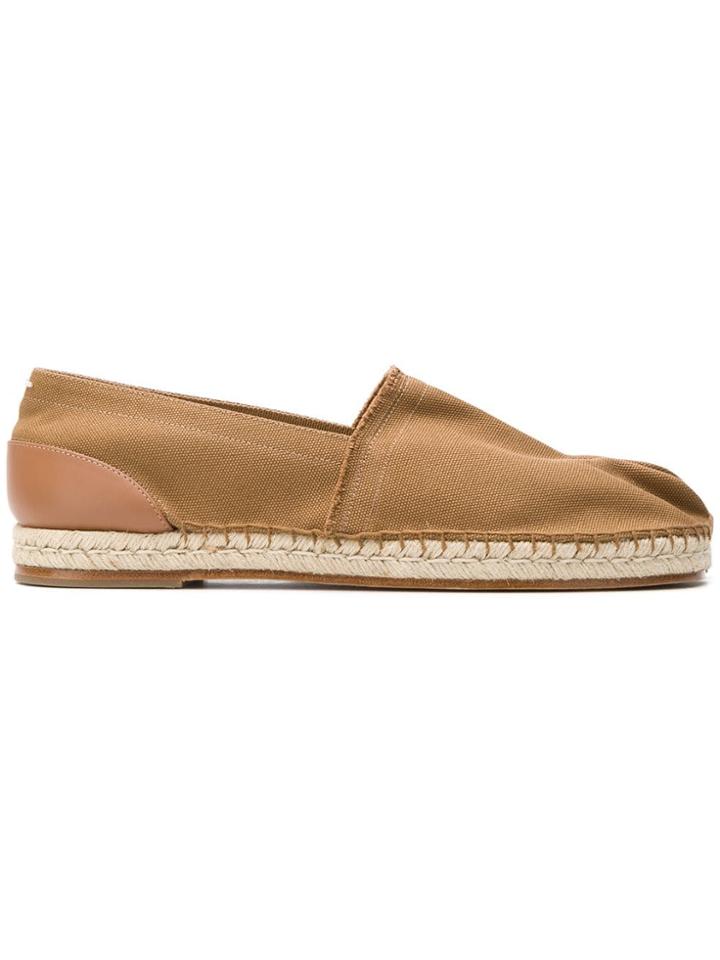 Maison Margiela Denim Tabi Toe Espadrilles - Brown
