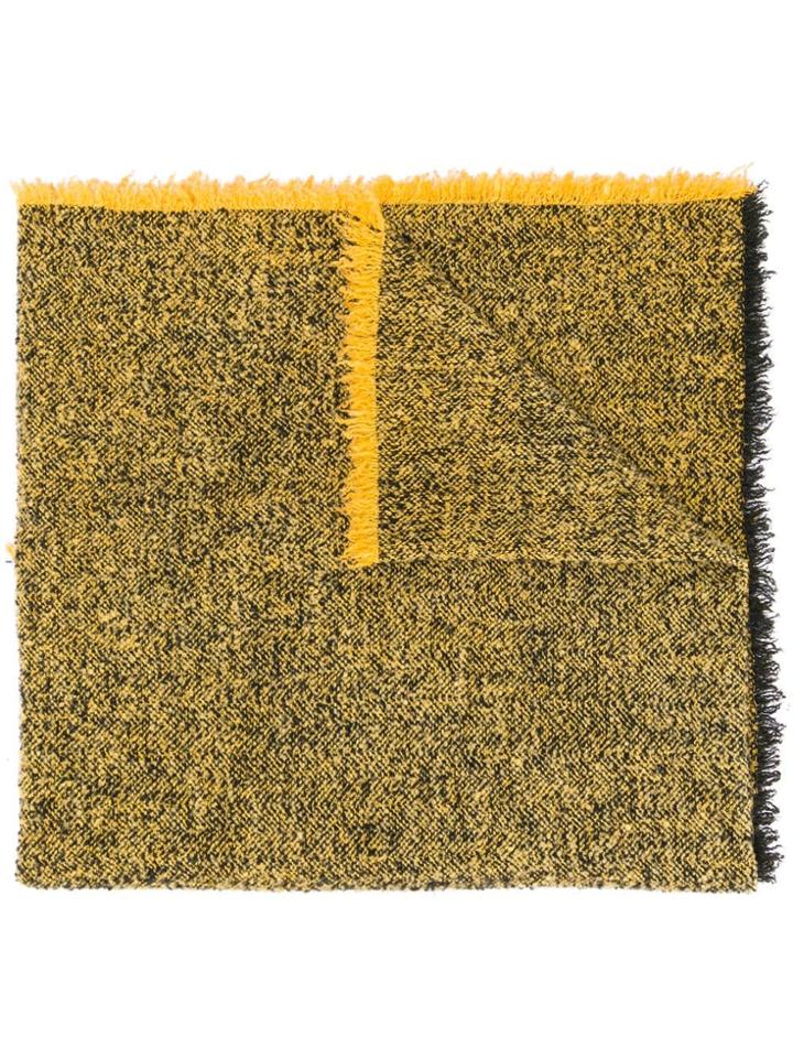 Faliero Sarti Oversized Knitted Scarf - Yellow