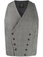 Jean Paul Gaultier Vintage Striped Waistcoat - Grey