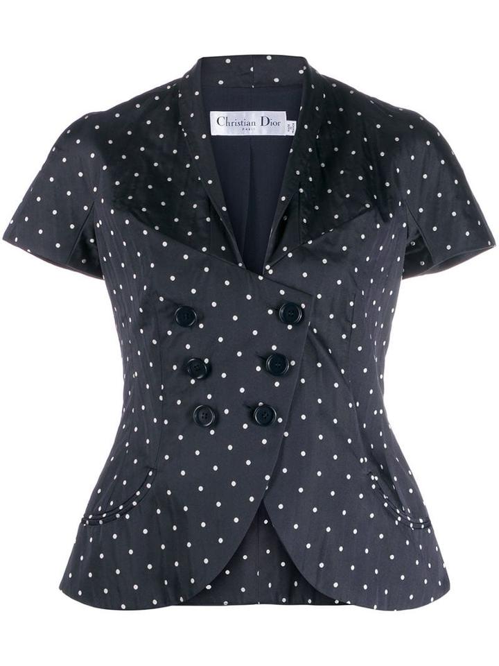 Christian Dior Pre-owned Polka Dot Jacket - Blue