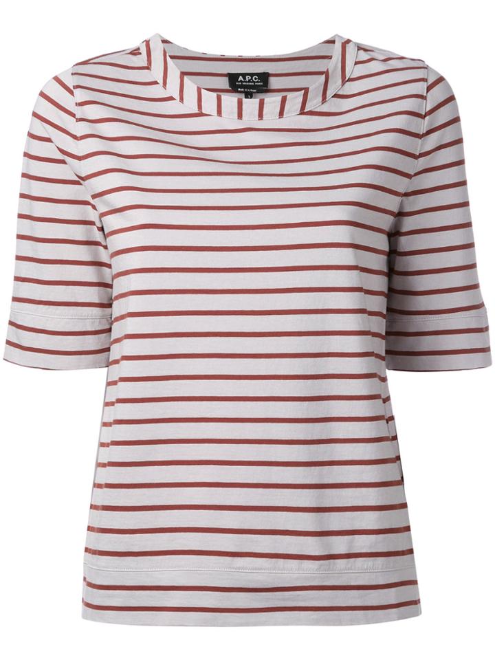 A.p.c. Striped T-shirt - Grey