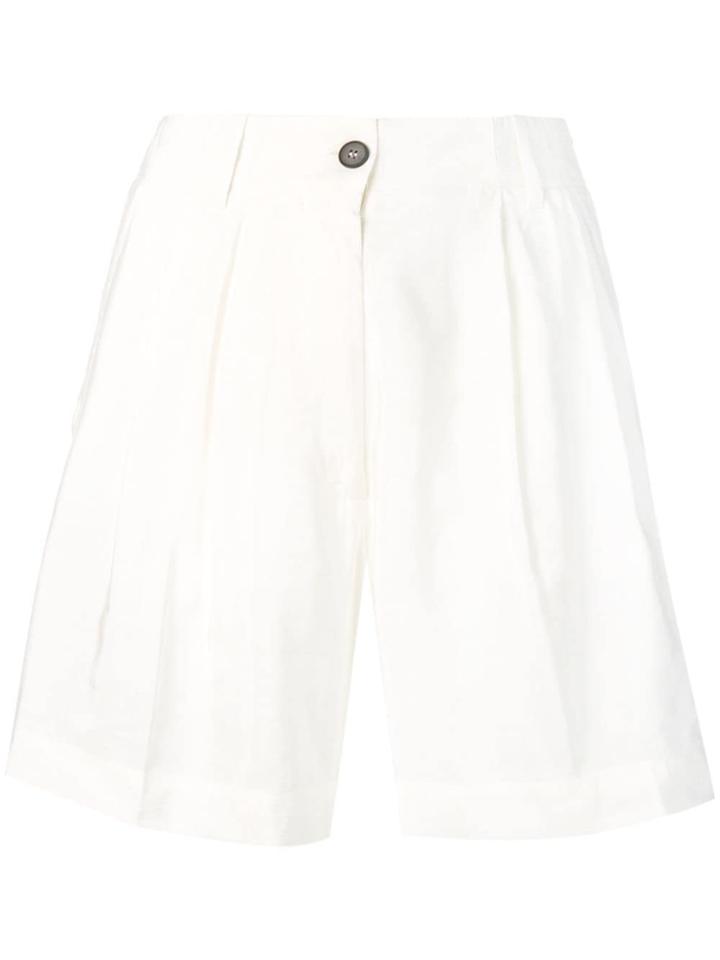 Forte Forte High-waisted Shorts - White