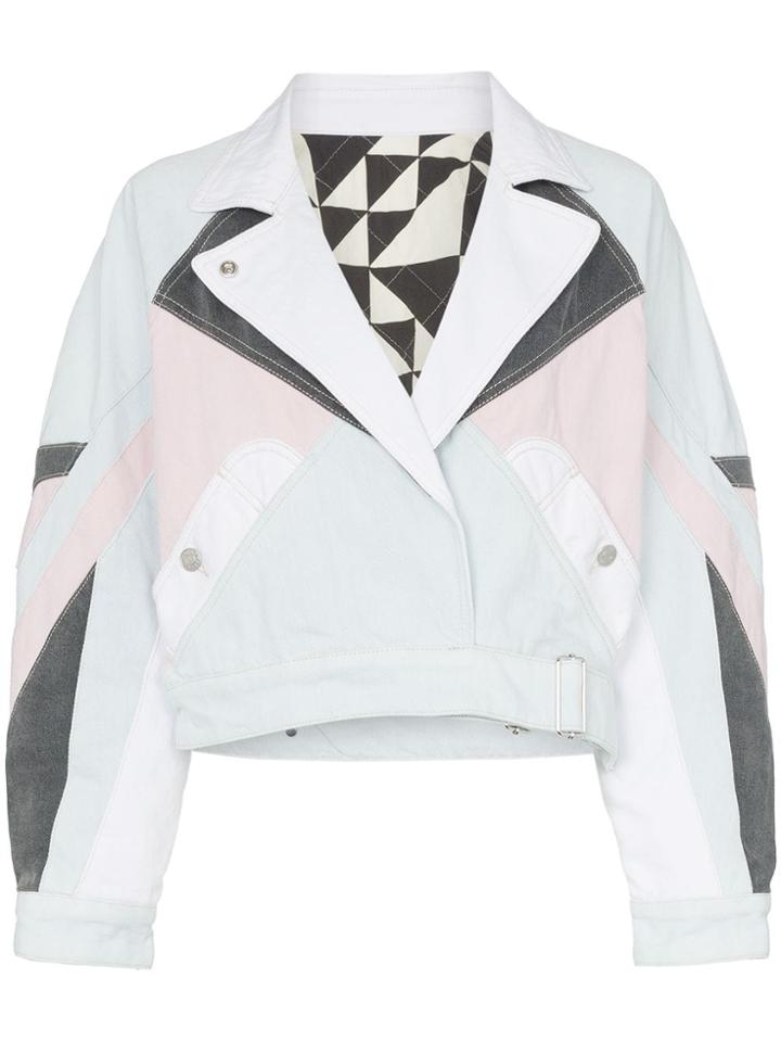 Isabel Marant Saxen Reversible Denim Jacket - Pink