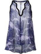 Giambattista Valli Floral Print Sleeveless Top