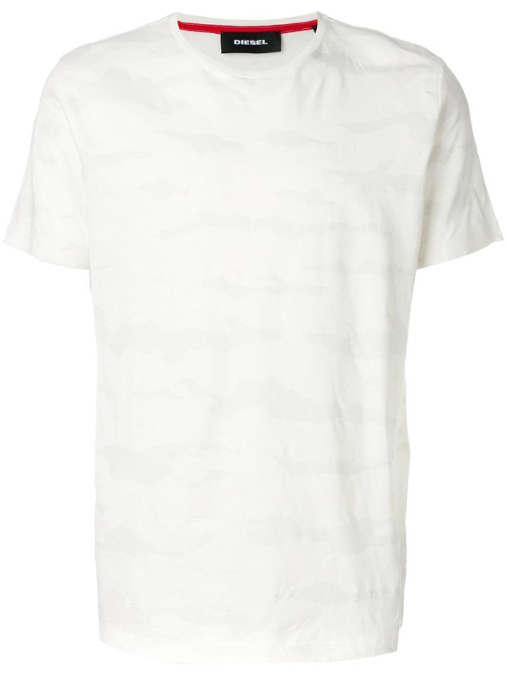 Diesel Camouflage Print Classic T-shirt - White