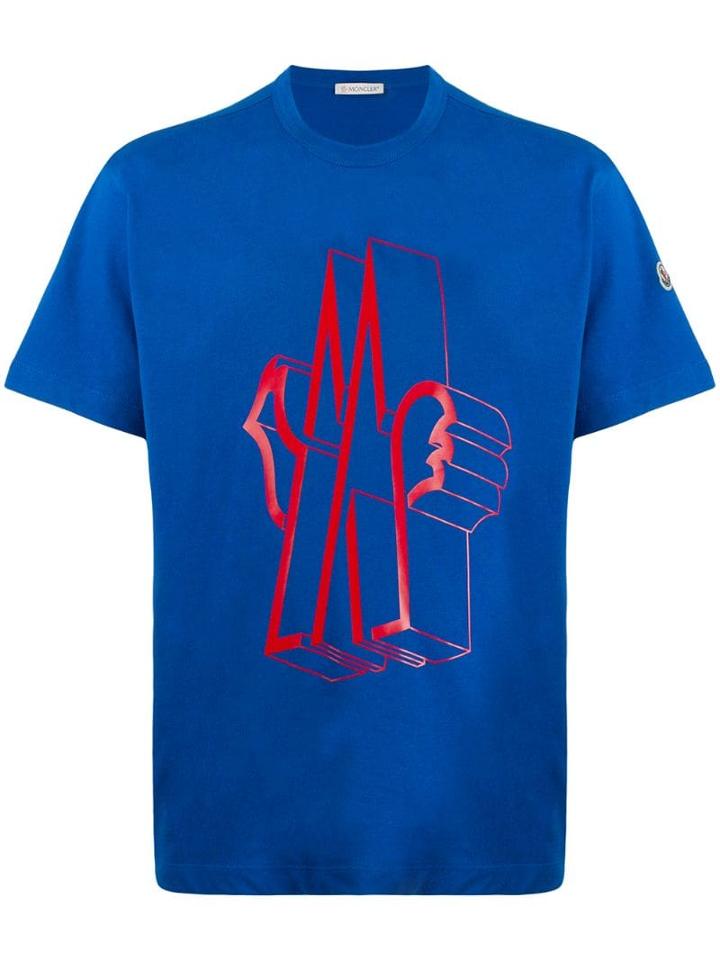 Moncler Graphic M Logo T-shirt - Blue