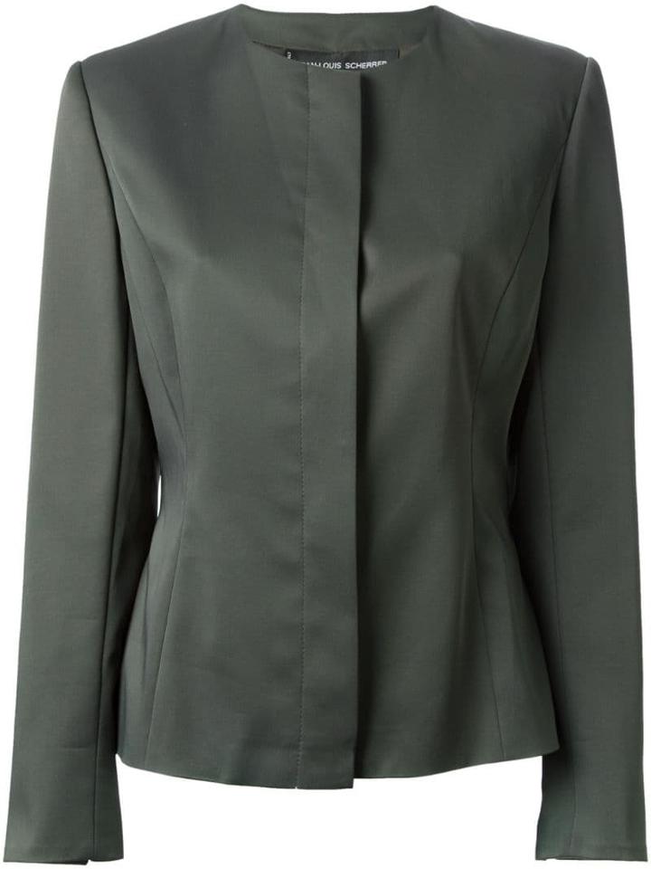 Jean Louis Scherrer Pre-owned Classic Crepe Jacket - Grey
