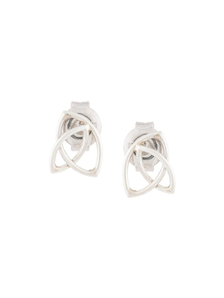 Natalie Marie Maple Studs - Silver