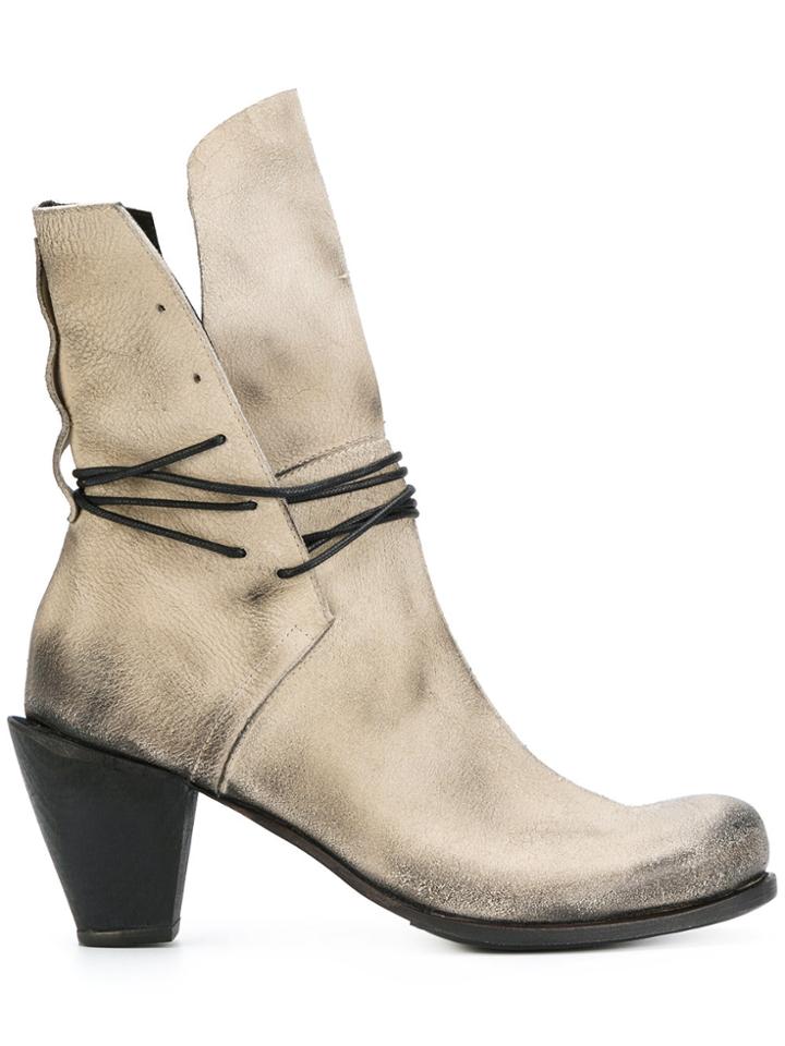 Lost & Found Ria Dunn Victorian Boots - Nude & Neutrals