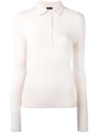 Joseph - Fitted Top - Women - Cotton/spandex/elastane/lyocell - L, Nude/neutrals, Cotton/spandex/elastane/lyocell
