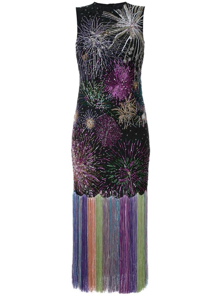 Romance Was Born 'fireworks Concerto' Lace Dress - Black