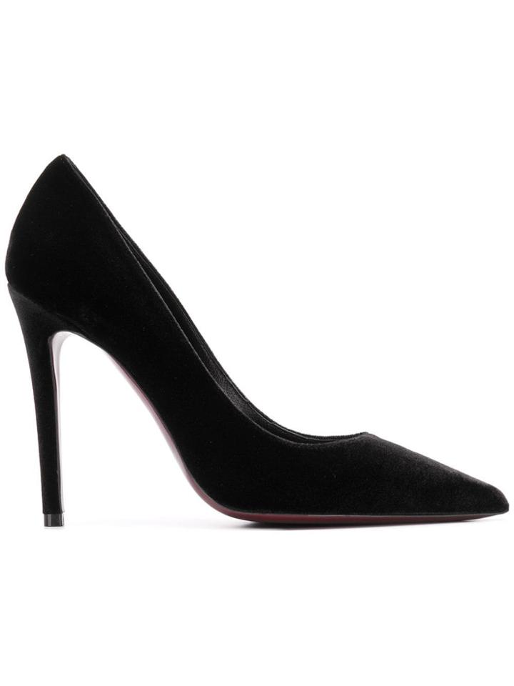Deimille Pointed Slip-on Pumps - Black