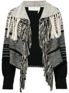 Chloé Tassel Embellished Cardigan - Black
