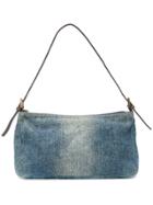 Fendi Vintage Denim Shoulder Bag - Blue