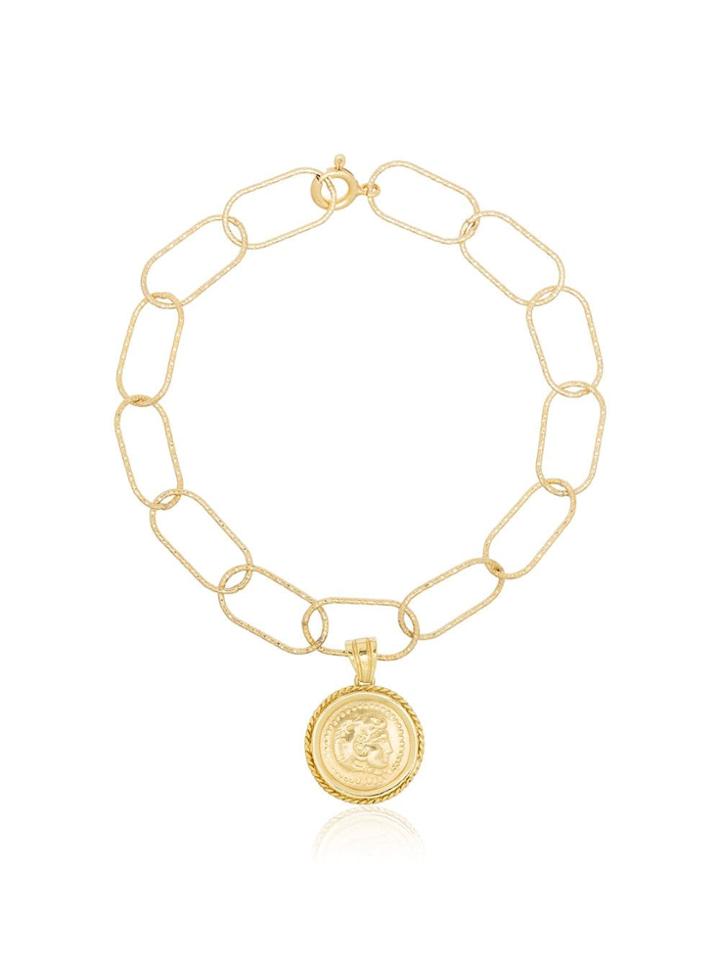 Hermina Athens Hermina Yg Hercules Wide Chain Brclt - Gold