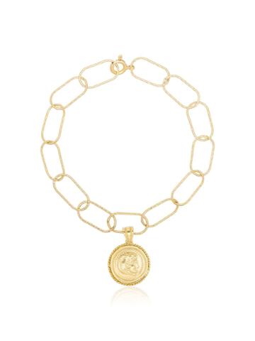 Hermina Athens Hermina Yg Hercules Wide Chain Brclt - Gold