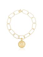 Hermina Athens Hermina Yg Hercules Wide Chain Brclt - Gold