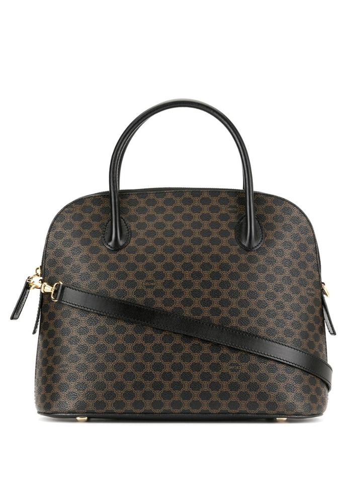 Céline Pre-owned Macadam Pattern 2way Bag - Black