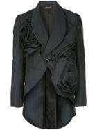 Comme Des Garçons Pre-owned Pinstripe Tailored Blazer - Black