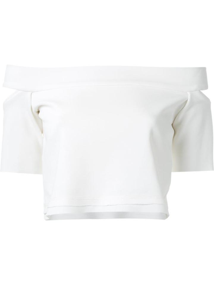 Manning Cartell 'making Noise' Off-shoulder Top, Women's, Size: 10, White, Nylon/spandex/elastane/viscose