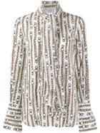 Salvatore Ferragamo Chain Print Shirt - Neutrals