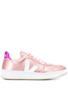 Veja Metallic Effect Sneakers - Pink