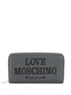 Love Moschino Embroidered Wallet - Grey