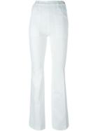 Frame Denim Le Flare De Francoise Jeans, Women's, Size: 28, White, Cotton/polyester/spandex/elastane