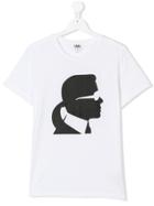 Karl Lagerfeld Kids Teen Karl Print T-shirt - White