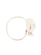 Bibi Van Der Velden Crocodile Ivory Bracelet - White