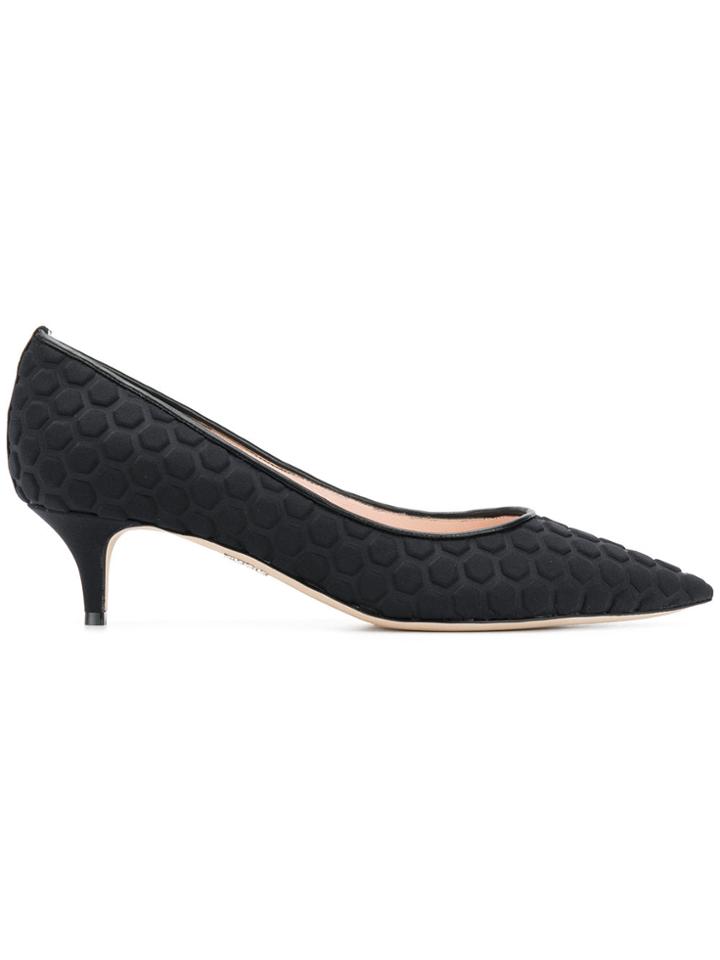 Rodo Neoprene Textured Pumps - Black