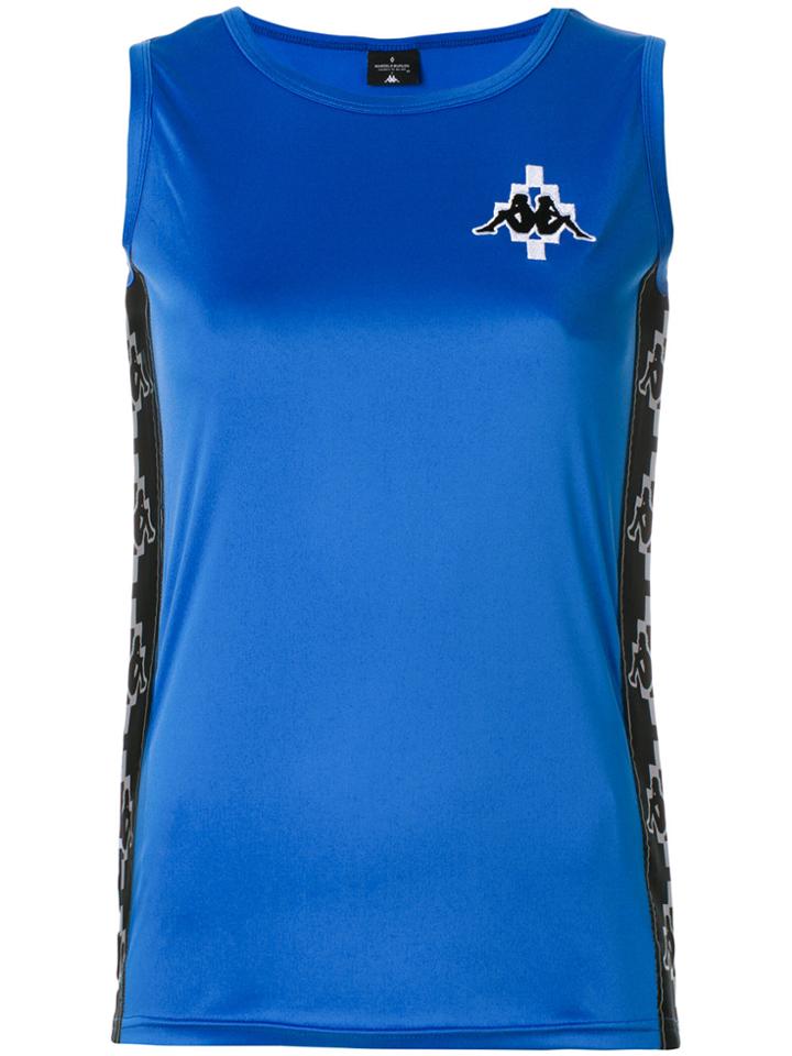 Marcelo Burlon County Of Milan Kappa Tape Top - Blue