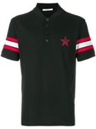 Givenchy Star Patch Polo Shirt - Black