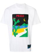 Prada Box Logo Print T-shirt - White